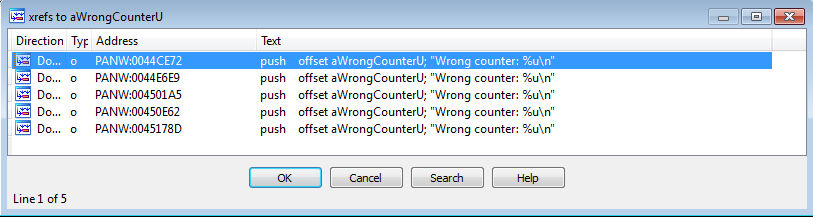 wrong-counter-xrefs